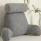 Backrest Pillow Ergonomic Adjustable Headrest & Soft Armrests
