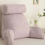 Backrest Pillow Ergonomic Adjustable Headrest & Soft Armrests