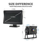 Backup Camera System Wireless 4.3-Inch Display Night Vision