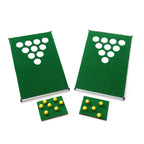 Backyard Game Set Folding Portable Golf Cornhole & Pong
