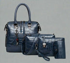 Bag Set Faux Leather Set Of Four