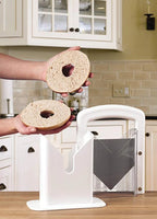 Bagel Slicer Safety Shields Non-Stick Stainless Steel Blade