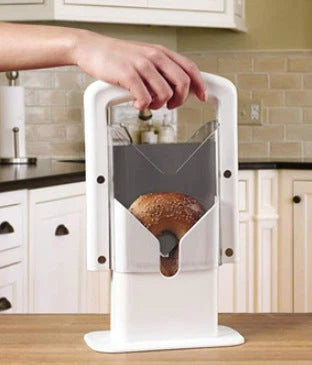 Bagel Slicer Safety Shields Non-Stick Stainless Steel Blade