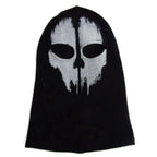 Balaclava Mask Distressed Skull Stretch Ribbed Knit