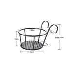 Balcony Plant Hangers Tool-Free Hook-On Drainage Set of 3