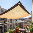 Balcony Shade Net Breathable HDPE 90% UV Metal Eyelets