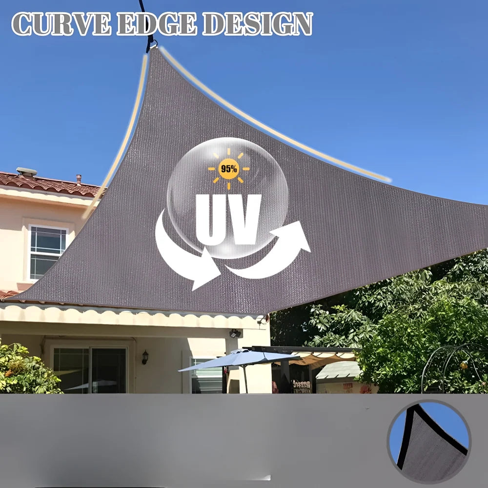 Balcony Shade Sail Waterproof & UV-Resistant Adjustable Fit