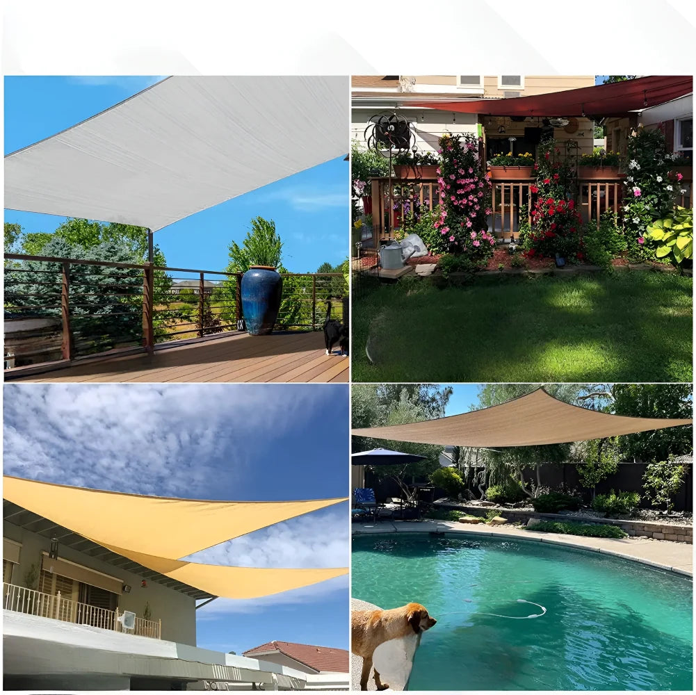 Balcony Shade Sail Waterproof & UV-Resistant Adjustable Fit
