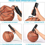 Ball Pump Cordless Rechargeable Digital LCD & Auto-Stop