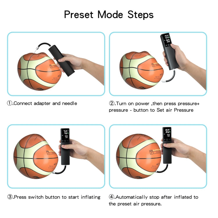 Ball Pump Electric Wireless Digital Gauge Auto Shut-Off