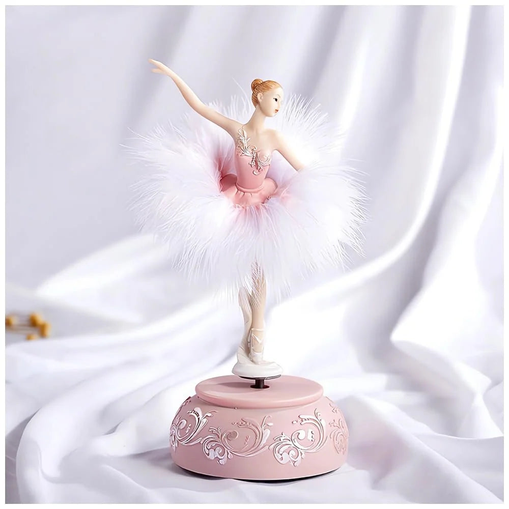 Ballerina Music Box Manual Wind-Up Rotating Figure