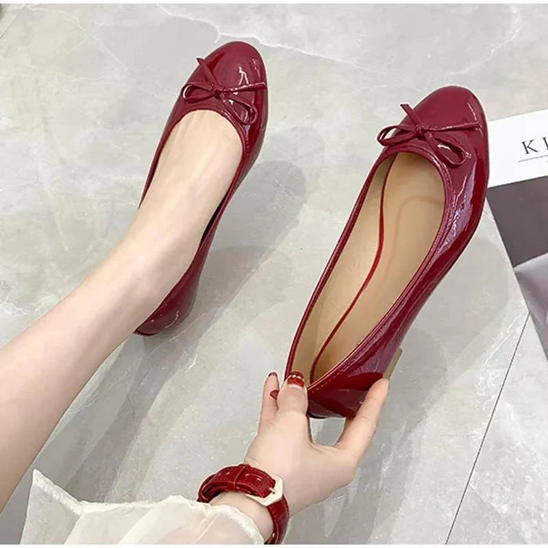 Ballet Flats Arch Support Cushioned Insole Non-Slip Sole