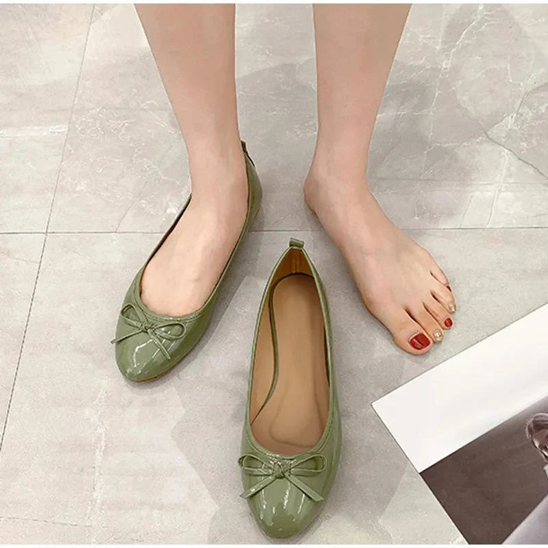 Ballet Flats Arch Support Cushioned Insole Non-Slip Sole