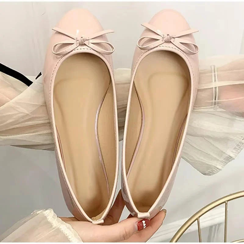 Ballet Flats Arch Support Cushioned Insole Non-Slip Sole