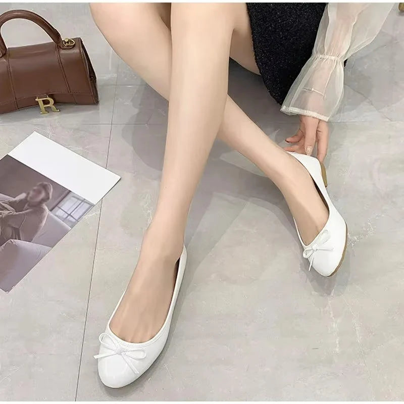 Ballet Flats Arch Support Cushioned Insole Non-Slip Sole