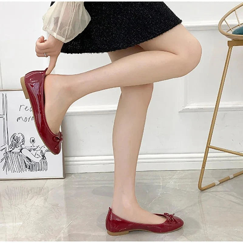 Ballet Flats Arch Support Cushioned Insole Non-Slip Sole