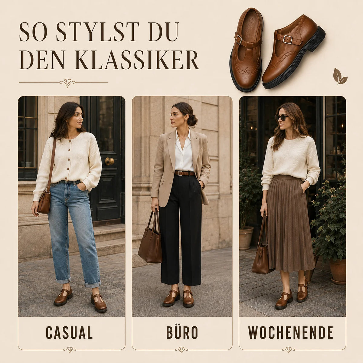Ballet Flats Vegan Leather Breathable & Non-Slip
