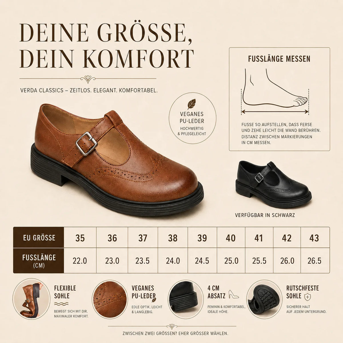 Ballet Flats Vegan Leather Breathable & Non-Slip