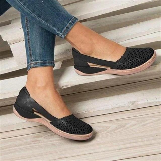 Ballet Flats Widened Toe Box Soft PU Leather