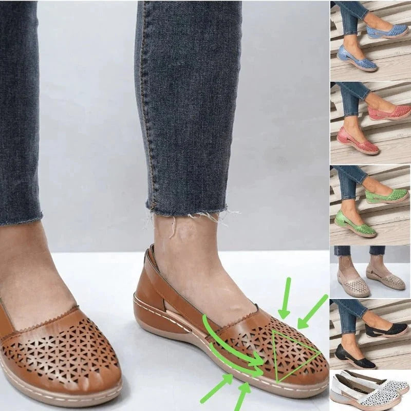 Ballet Flats Widened Toe Box Soft PU Leather