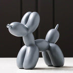 Balloon Dog Sculpture Glossy Resin & Protective Feet