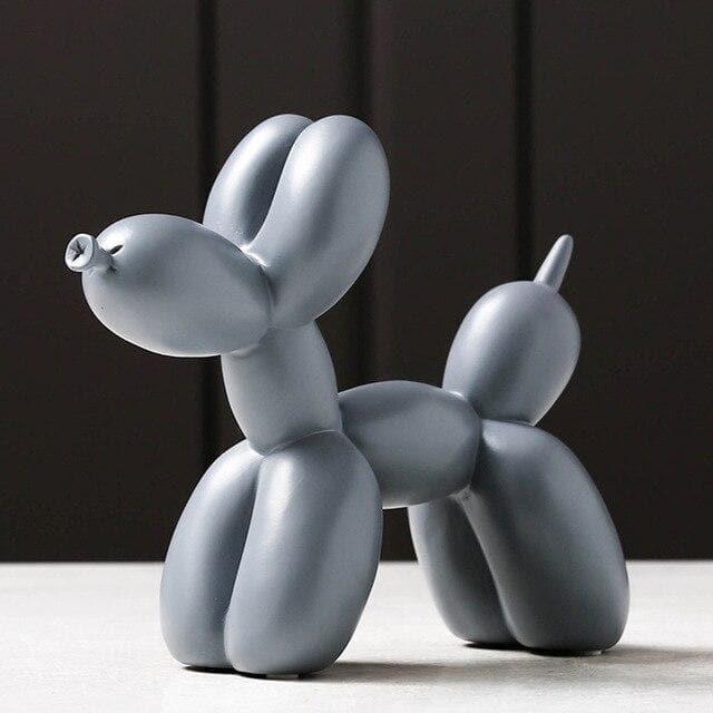Balloon Dog Sculpture Glossy Resin & Protective Feet