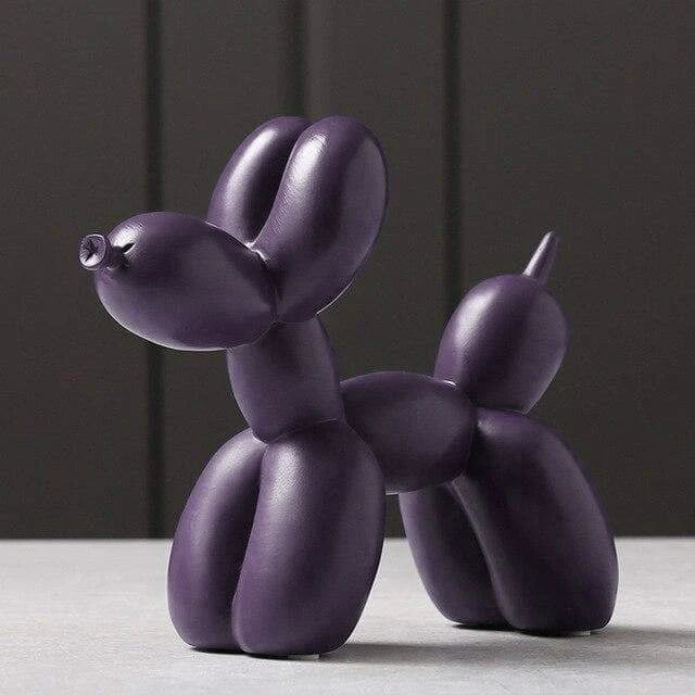 Balloon Dog Sculpture Glossy Resin & Protective Feet