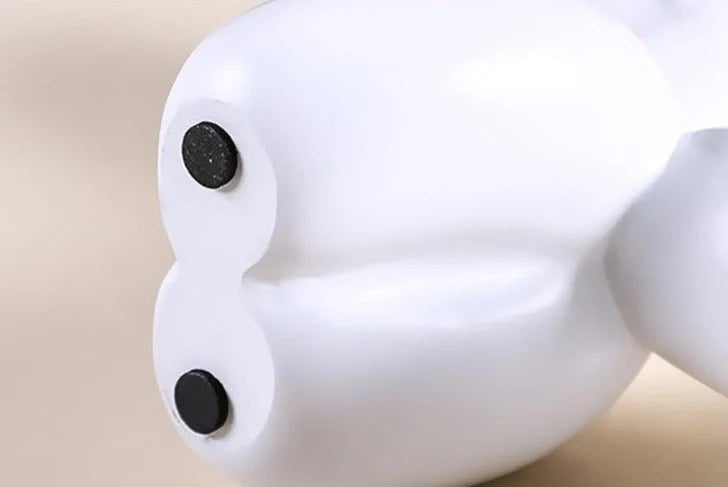 Balloon Dog Sculpture Glossy Resin & Protective Feet