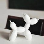 Balloon Dog Sculpture Glossy Resin & Protective Feet