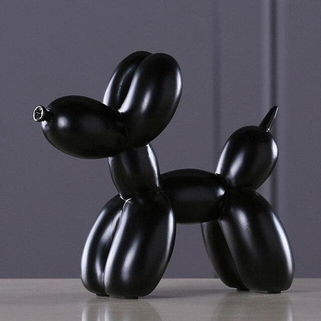 Balloon Dog Sculpture Glossy Resin & Protective Feet