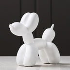 Balloon Dog Sculpture Glossy Resin & Protective Feet
