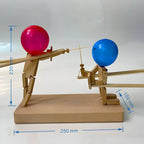 Balloon Duel Game Handcrafted Solid Wood Swords & Shields
