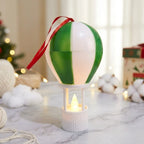 Balloon Lamp Warm LED Hanging Strap Red & Green