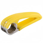 Banana Slicer Curved Blade Stainless Steel Ergonomic Handle