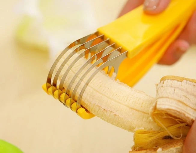 Banana Slicer Multi-Slice Ergonomic Stainless Steel Blade