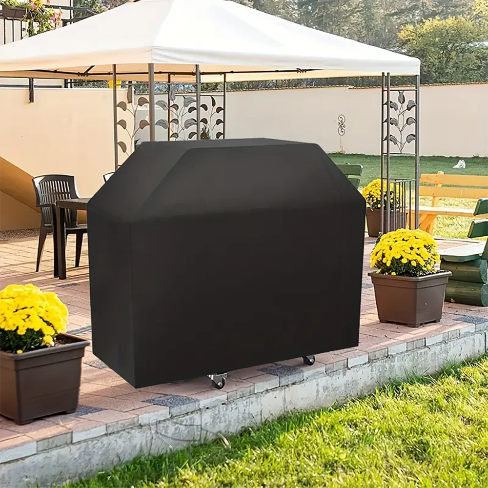 Barbecue Grill Cover Waterproof & UV-Resistant Adjustable Drawstring