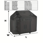 Barbecue Grill Cover Waterproof & UV-Resistant Adjustable Drawstring