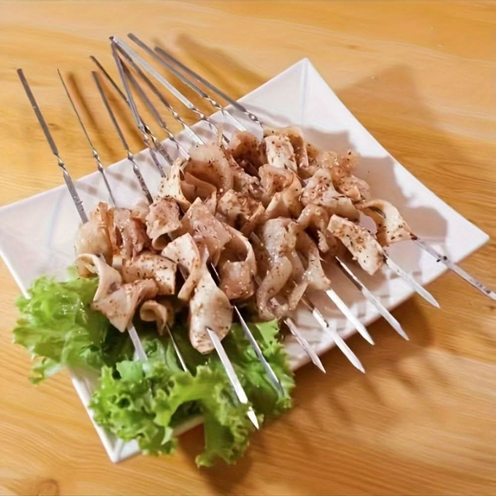 Barbecue Skewer Set Reusable Stainless Steel