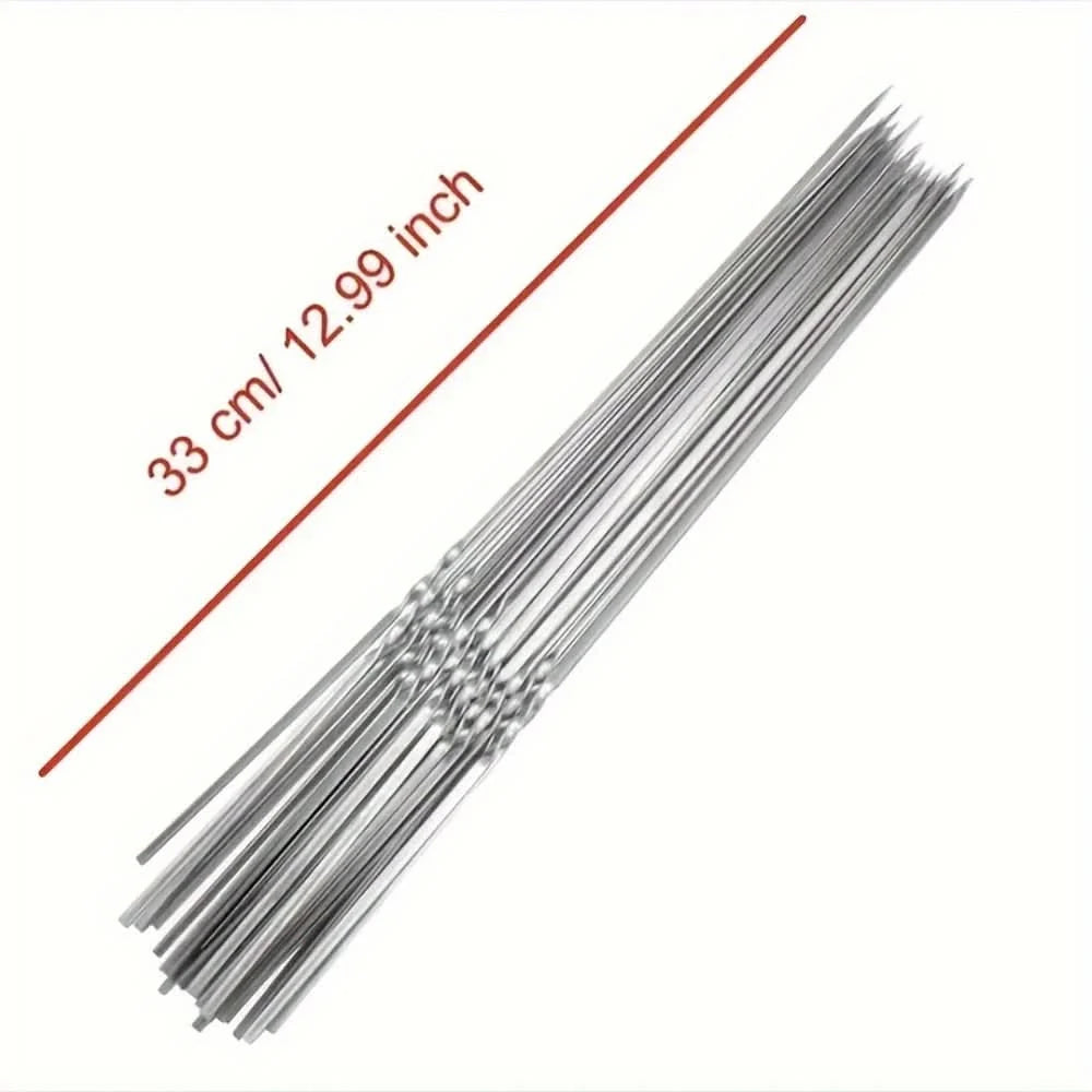 Barbecue Skewer Set Reusable Stainless Steel
