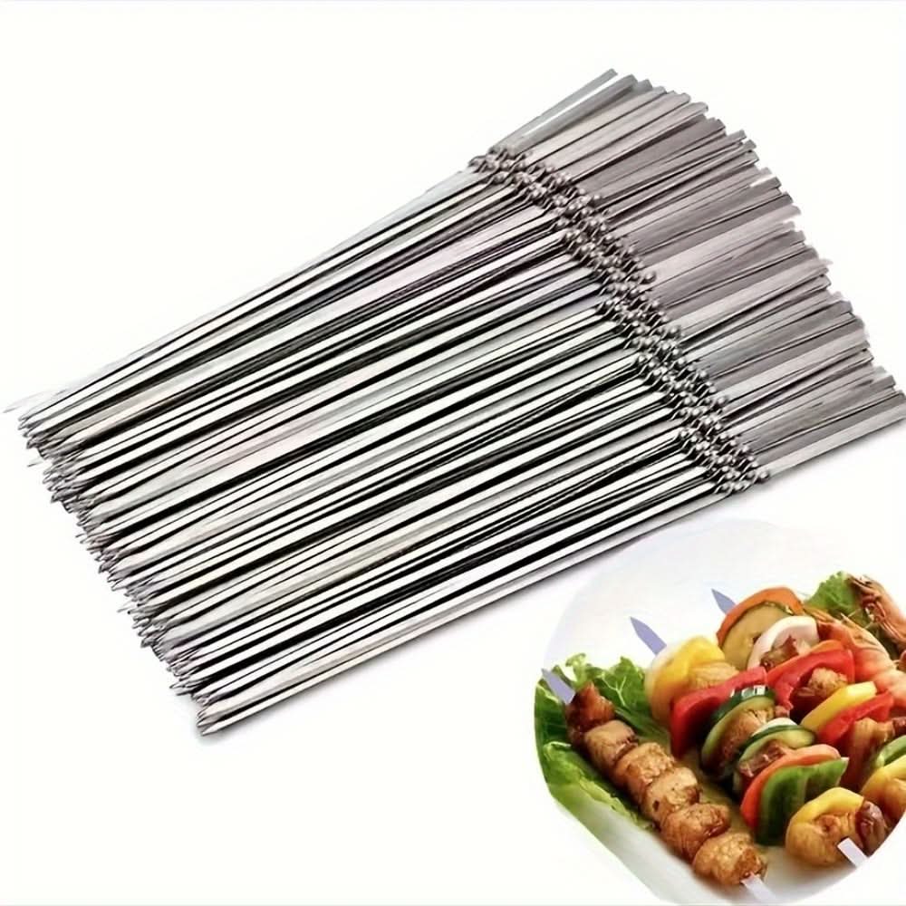 Barbecue Skewer Set Reusable Stainless Steel