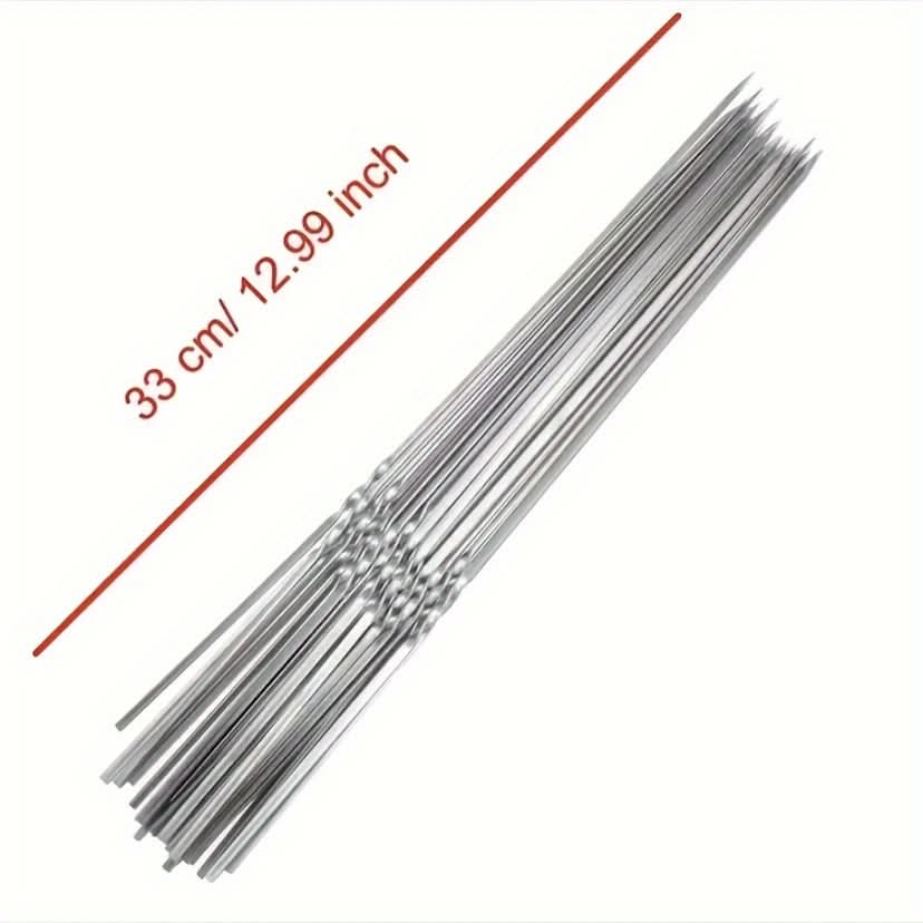 Barbecue Skewer Set Reusable Stainless Steel