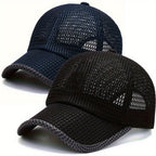 Baseball Cap Breathable Mesh Adjustable Fit Curved Brim