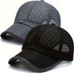 Baseball Cap Breathable Mesh Adjustable Fit Curved Brim