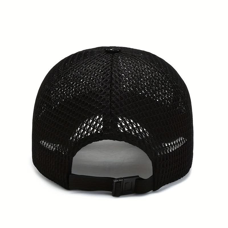 Baseball Cap Breathable Mesh Adjustable Fit Curved Brim