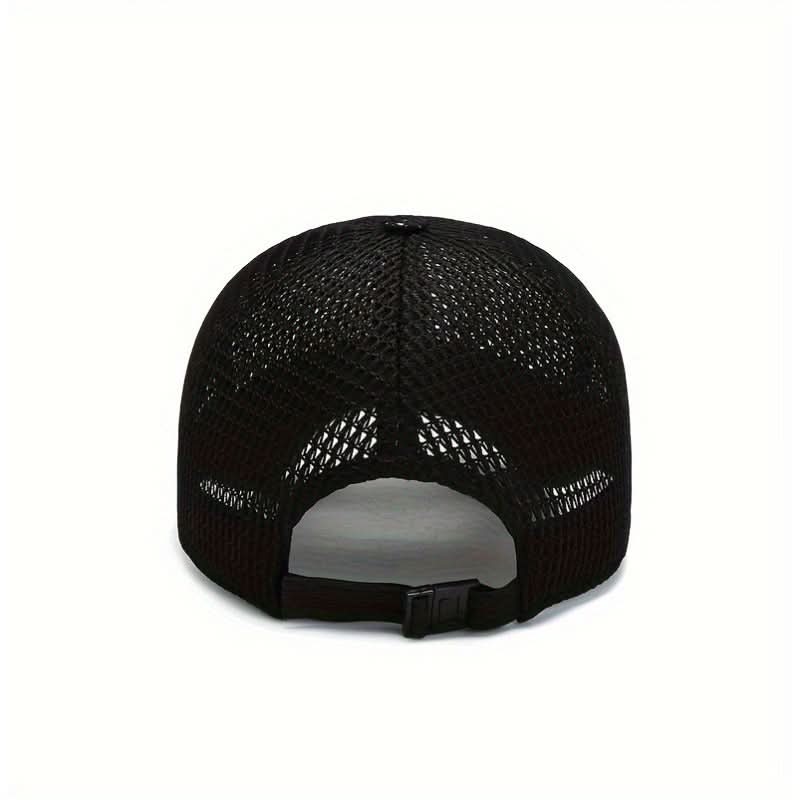 Baseball Cap Breathable Mesh Adjustable Fit Curved Brim