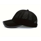 Baseball Cap Breathable Mesh Adjustable Fit Curved Brim