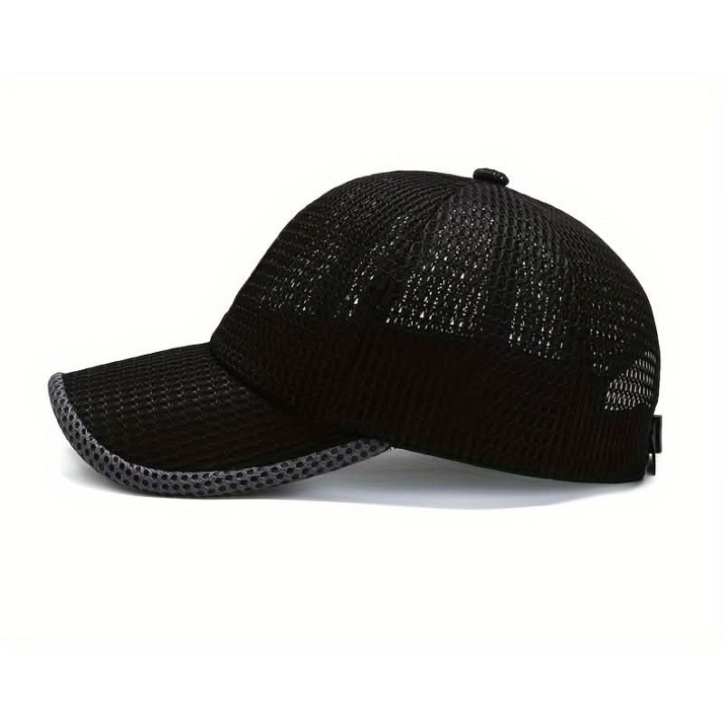 Baseball Cap Breathable Mesh Adjustable Fit Curved Brim