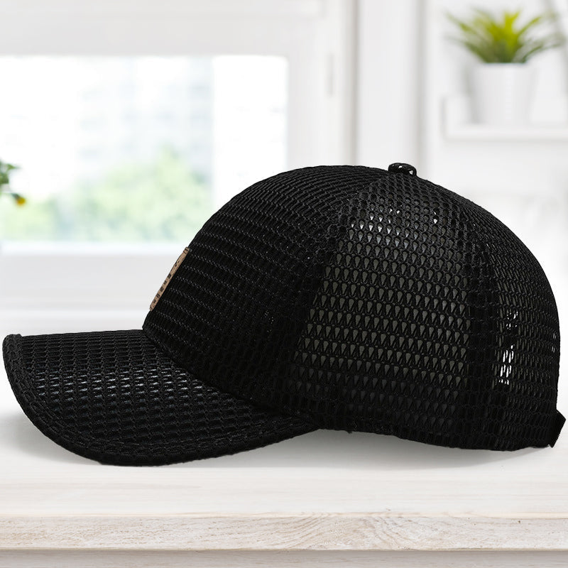 Baseball Cap Breathable Mesh UV Protection Adjustable Quick-Dry Strap