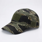 Baseball Cap Camouflage Breathable Polyester & Adjustable Strap