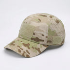 Baseball Cap Camouflage Breathable Polyester & Adjustable Strap